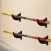 VOSAREA 1pair Display Hanger Wall Mounted Acrylic Rack for Baseball Bats and Fishing Rods Easy to Install Space-saving Design Finish view 2