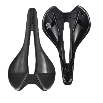 MKWGZPGW Bicycle Saddle Bike Saddle Super Light Full Carbon Racing Bicycle Fit for Seat 7x9mm 7x7mm Rail Superflow Road Seating Cushion Cycling Parts Bicycle Accessorie (Color : Full Carbon Base)