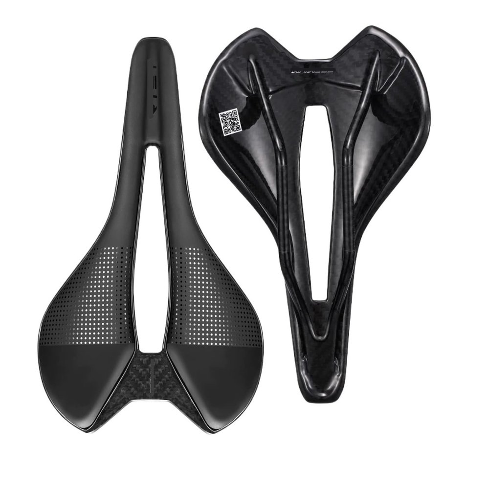 MKWGZPGW Bicycle Saddle Bike Saddle Super Light Full Carbon Racing Bicycle Fit for Seat 7x9mm 7x7mm Rail Superflow Road Seating Cushion Cycling Parts Bicycle Accessorie (Color : Full Carbon Base)