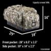 BACKFERRY Large Duffle Bag Duffel Pack with Backpack Shoulder Straps and Shoes Compartment 105L for Sports Travel Hunting Camping. view 2