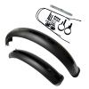 ZSYYDS Bike Fenders for Fat Tire Bike Mudguard Cycling Bike Fenders for Fat Tire Mountain Electric Bike Motorcycle (Black, 16inch) view 1