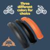 ZSYYDS Bike Fenders for Fat Tire Bike Mudguard Cycling Bike Fenders for Fat Tire Mountain Electric Bike Motorcycle (Black, 16inch) view 2