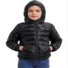 ACSUSS Kids Teens Winter Coat Puffer Jackets Boys Girls Long Sleeve Zip Up Hoodie Ultra Lightweight Down Coat Black 5-6 Years view 1