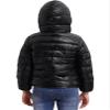 ACSUSS Kids Teens Winter Coat Puffer Jackets Boys Girls Long Sleeve Zip Up Hoodie Ultra Lightweight Down Coat Black 5-6 Years view 3