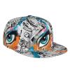 Luirioe Graffiti Art Baseball Cap,Funny Print Adjustable Flat Bill Brim Cap Hip Hop Hat Baseball Cap for Men Women view 2