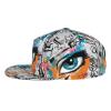 Luirioe Graffiti Art Baseball Cap,Funny Print Adjustable Flat Bill Brim Cap Hip Hop Hat Baseball Cap for Men Women view 3
