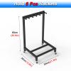 Kids Tennis Racquet Storage Rack, Home/Kindergarten/Gymnasium Mobile Badminton Racket Metal Display Stand, Hold 5 6 7 Rackets, Black Heavy Duty Steel Frame ( Color : Black , Size : Hold 6 Rackets ) view 2