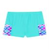 Hedmy Kids Girls Solid Color Elastic Waistband Quick Dry Casual Sport Shorts for Swimming Trainning Green Blue A 12 Years view 4