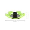 SUPVOX Climbing Pole Mud Pad Trekking Pole Replacement Tip for Hiking and Walking Sticks Lightweight Design Easy Installation Skid Green view 2