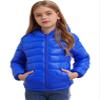 ACSUSS Kids Teens Winter Coat Puffer Jackets Boys Girls Long Sleeve Zip Up Hoodie Ultra Lightweight Down Coat Royal Blue 5-6 Years view 2