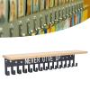 Medal Awards Rack Medal Hanger Display with Shelf, medal hanger 20 Hooks 16 in Wood Shelf Metal Wall Mounted Medal Display Hanger, dae medal lder with Shelf, 20 Hooks 16 in Wood Shelf Metal Wall view 3