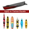 PHASFBJ Full Kayak Cover,Kayak Canoe Cover for Transport Weatherproof UV Protection Durable Oxford 420D Anti-Dust Fishing Kayak Covers for Outdoor,Kayak Cockpit Cover,Black,18FT*3.1FT5.5m*1m view 4