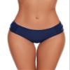Aokivvy Bikini Bottoms for Women, Black Bathing Suit Bottoms,Low Waisted Full Coverage Swimsuit Bottoms Swim Briefs(Navy Blue,L) view 2