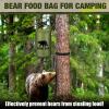 Foilswirl 1 Set Bear Food Bag for Camping Ultralight Food Hanging System Includes Waterproof Bear Bag, Nylon Ropes, Hooks for Camping Backpacking(10 L,Army Green) view 3