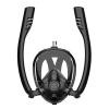 SMACO Full Face Snorkel Mask Compatiable with 0.5L/0.7L Mini Scuba Tanks, Scuba Mask with Anti-Fog& Leak Flat Lens and Camera Mount Support Both Snorkeling and Diving Within 10m Underwater view 1
