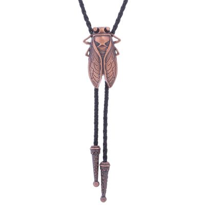 XUYUH Tie Vintage Western Cowboy Bolo Tie Cicada Necktie Necklace Costume Accessory American Style Bola-Tie Western, 100cm