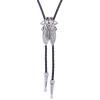 XUYUH Tie Vintage Western Cowboy Bolo Tie Cicada Necktie Necklace Costume Accessory American Style Bola-Tie Western, 100cm view 2