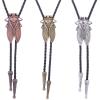 XUYUH Tie Vintage Western Cowboy Bolo Tie Cicada Necktie Necklace Costume Accessory American Style Bola-Tie Western, 100cm view 4