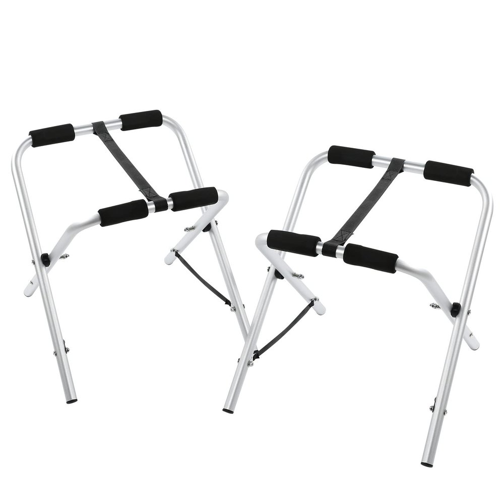 Kayak Bracket, Foldable Adjustable Kayak Stand, 2 Pack Portable Aluminum Racks for Kayaks, Canoe Rack Stand Fixing Surfboard Accessory