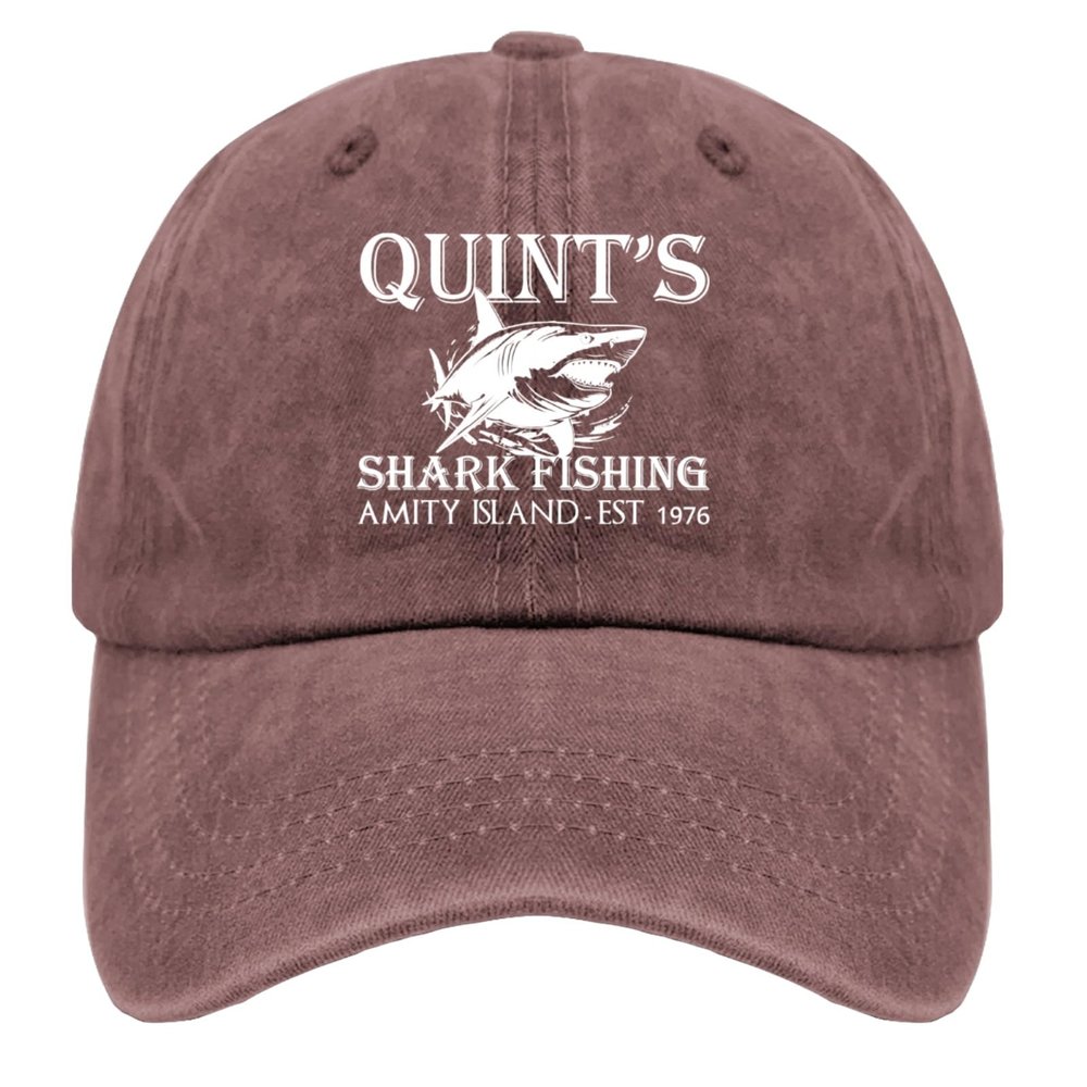 Quints Shark Fishing Amity Island EST 1978 Hat Women Trendy Mesh Hat for Fall