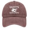 Quints Shark Fishing Amity Island EST 1978 Hat Women Trendy Mesh Hat for Fall view 1