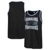 47 Men's Black Carolina Panthers Upload Franklin Tank Top view 1