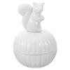 VALICLUD Ceramic Squirrel Jewelry Box Decorative Organizer for Rings and Earrings Cute Cartoon Shaped Trinket Case Valentine Box for Women and Girls view 1