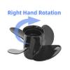 WINGOGO 48-8M8026640 10.1 X 15 Pitch 4 Blade RH 13 Spline Tooth Outboard Boat Propeller Replacement for Mercury 25-70HP Aluminum Prop with Hub Kit view 4