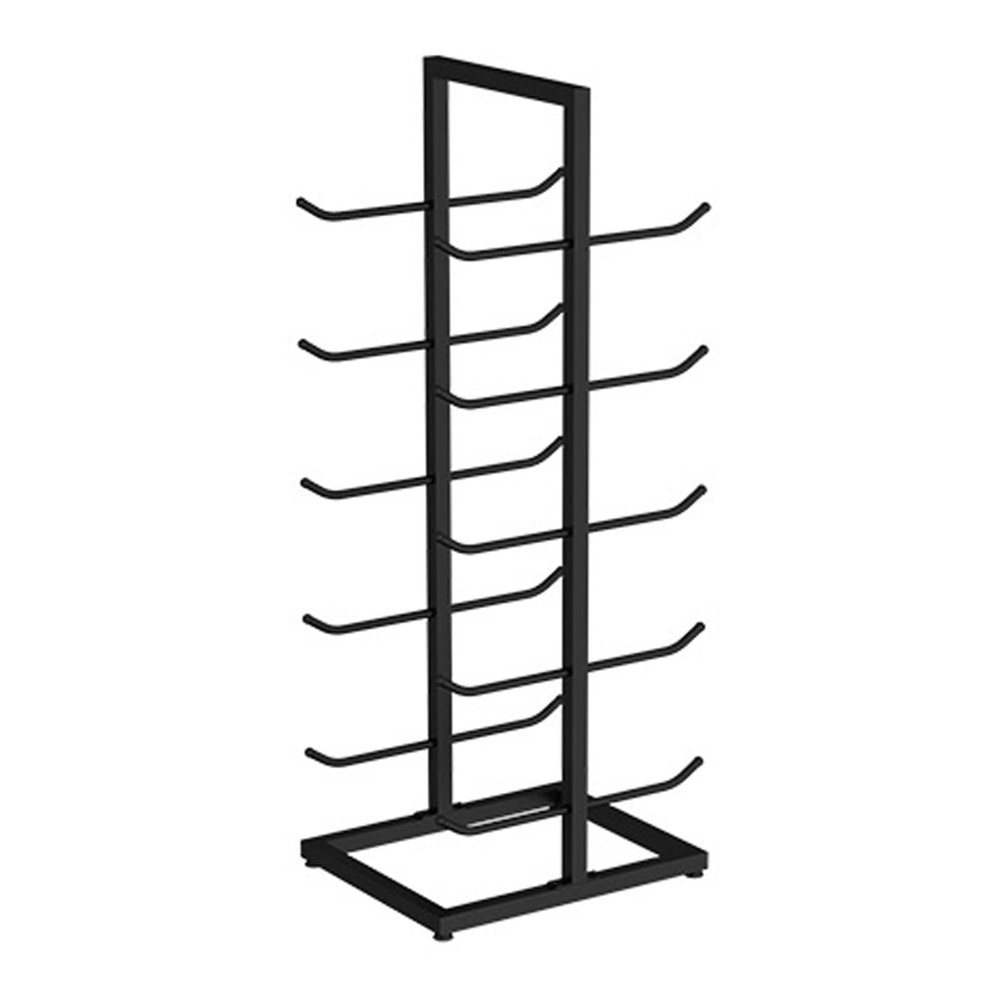 Aimery Yoga Mat Storage RackFloor Metal Yoga Mat Holder, Gym Foam Rollers Organizer, for Gym/Yoga Studio Hold 10~20 Exercise Mats(Black,23.6"x15.7"x51.2")