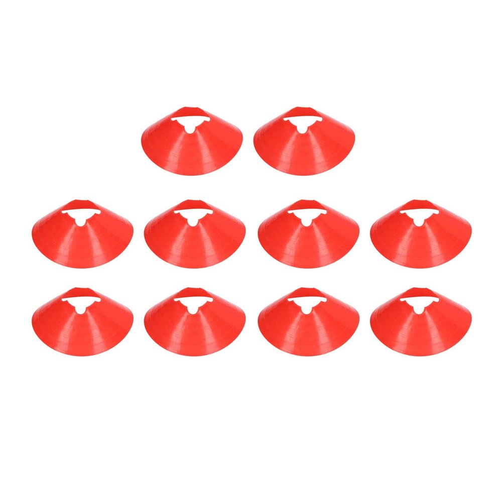 10 PCS 8cm Professional Soccer Disc Cones,Training Cones Agility Soccer Cones for Training, Soccer, Football, Basketball and Other Sports (Red)