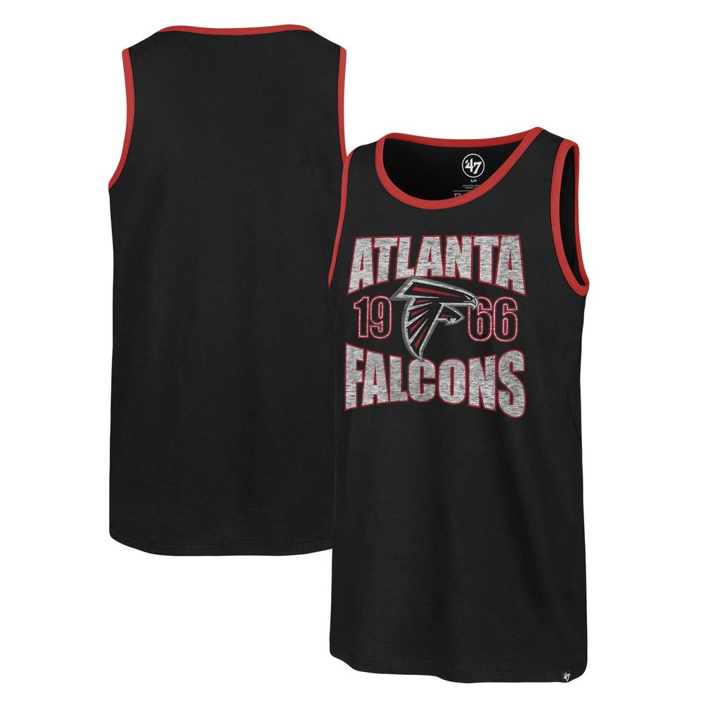 47 Men's Black Atlanta Falcons Upload Franklin Tank Top