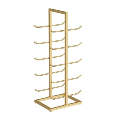 Aimery Yoga Mat Storage RackFloor Metal Yoga Mat Holder, Gym Foam Rollers Organizer, for Gym/Yoga Studio Hold 10~20 Exercise Mats (Color : Gold, Size : 23.6"x15.7"x51.2")
