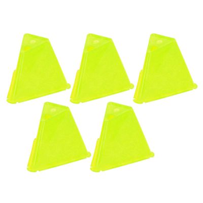 5pcs Agility Soccer Disc Cones Barriers,Plastic Marker Football Barriers Training Cone,Sports Accessory for TrainingFootball, Basketball (Yellow)