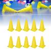 10Pcs 23cm Yellow Soccer Training Cone,Soccer Cones Agility Field Marker Cone,Sports Training Traffic Cone Barrier for Basketball Football Skateboards view 4