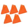 5pcs Agility Soccer Disc Cones Barriers,Plastic Marker Football Barriers Training Cone,Sports Accessory for TrainingFootball, Basketball (Orange) view 1
