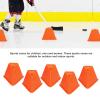 5pcs Agility Soccer Disc Cones Barriers,Plastic Marker Football Barriers Training Cone,Sports Accessory for TrainingFootball, Basketball (Orange) view 3