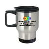 Autism Acceptance Travel Mug Autism Gift Autistic Person Gift Autism Awareness Autism Is Not a Tragedy view 1