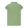 Womens Tshirts Cotton Linen High Neck Cap Sleeve Shirt Summer Fashion Casual Cotton Linen Blouses Trendy Tops Spring Shirts for Women Green S view 4