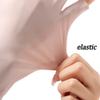 Bawnhaw 2 Pair Women Cool-Ice-Silk Fingerless Driving-Gloves UV-Protection Loose Nonslip Outdoor Sunblock-Gloves Pink & Black for Nails view 2