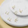 6 Pairs Small Gold Stud Earrings Set for Women Cubic Zirconia 18K Gold Filled Earring Sets Mini Heart Butterfly Star Ball Studs Earrings Hypoallergenic Earrings for Multiple Piercing view 3