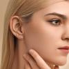 6 Pairs Small Gold Stud Earrings Set for Women Cubic Zirconia 18K Gold Filled Earring Sets Mini Heart Butterfly Star Ball Studs Earrings Hypoallergenic Earrings for Multiple Piercing view 4