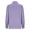 Summer Button Down Shirts for Women Linen V Neck Long Sleeve Tops Business Work Basic Blouses with Pocketsplus Size Tshirts for Women Purple S view 2