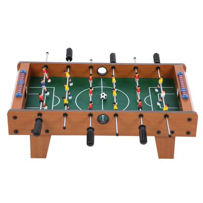 Table Football, Deluxe Wooden Table Soccer Game, Compact Indoor Foosball Set, Portable Mini Indoor Soccer Game Set for Kids, Family