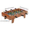 Table Football, Deluxe Wooden Table Soccer Game, Compact Indoor Foosball Set, Portable Mini Indoor Soccer Game Set for Kids, Family view 2