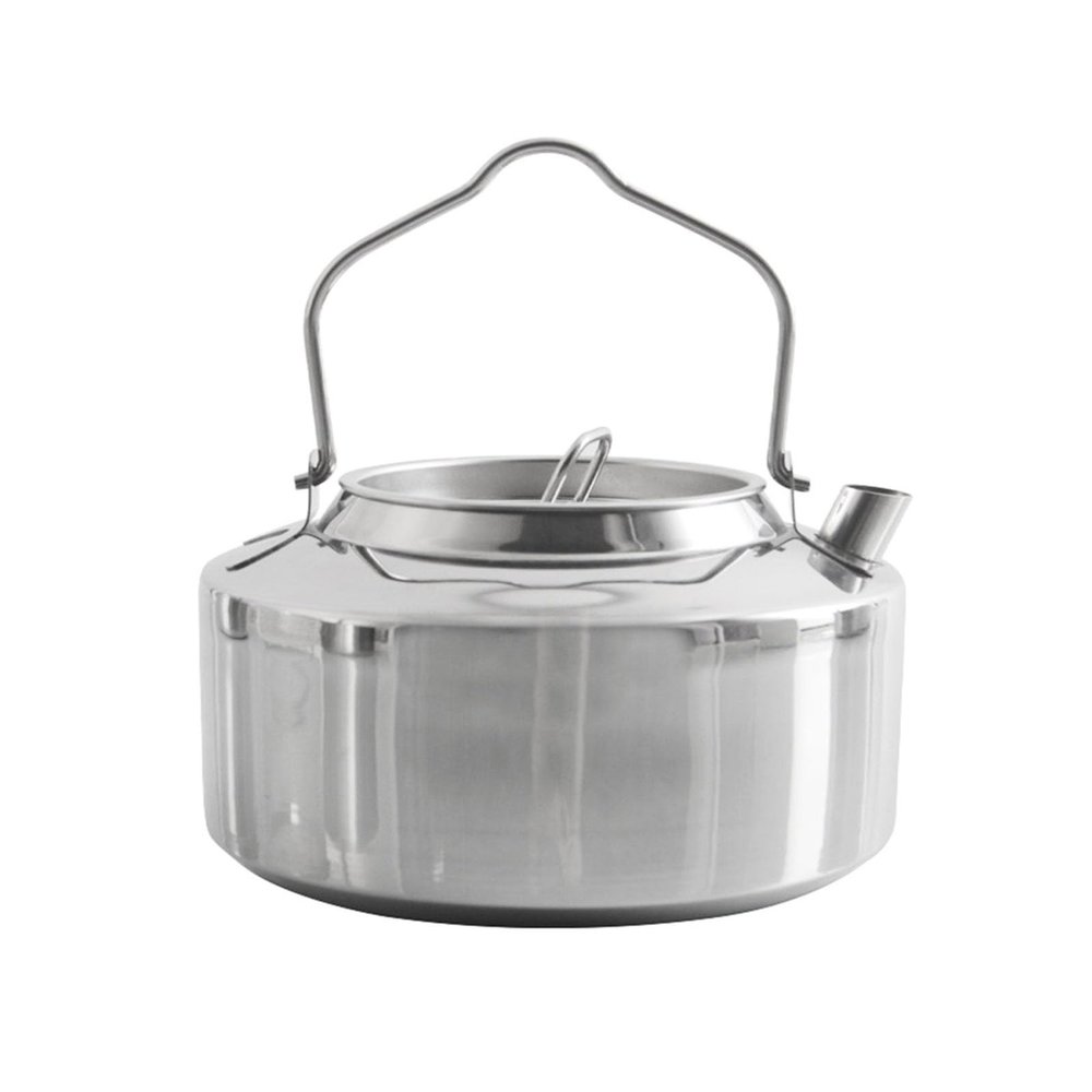 DAQERHSH Camping Kettle Camping Tea Kettle, 1.2L Stainless Steel Outdoor Kettle with Handle, Classic Water Pot Tea Pot for Home, Kitchen, Outdoor Camping Kettle Camping Kettle Camp Tea offee Pot