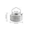 DAQERHSH Camping Kettle Camping Tea Kettle, 1.2L Stainless Steel Outdoor Kettle with Handle, Classic Water Pot Tea Pot for Home, Kitchen, Outdoor Camping Kettle Camping Kettle Camp Tea offee Pot view 2