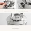 DAQERHSH Camping Kettle Camping Tea Kettle, 1.2L Stainless Steel Outdoor Kettle with Handle, Classic Water Pot Tea Pot for Home, Kitchen, Outdoor Camping Kettle Camping Kettle Camp Tea offee Pot view 3