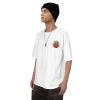 BASTU Giraffe Wearing Sunglasses Cotton T-Shirt for Men Women Short Sleeve Tee Shirts White view 4