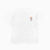 BASTU Painted Rugby Player Cotton T-Shirt for Men Women Short Sleeve Tee Shirts White, Large view 1