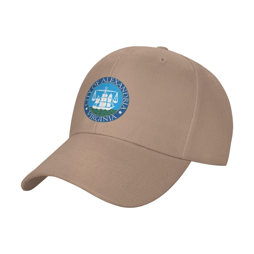 Adjustable Seal of Alexandria, Virginia Baseball Cap Women Men Hat Truck Driver Baseball Caps Sun Hats Natural